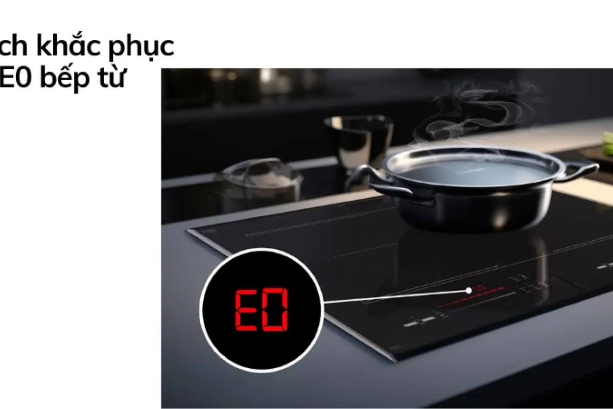Bếp từ báo lỗi E0- Cách sửa tại nhà nhanh chóng, ít tốn kém