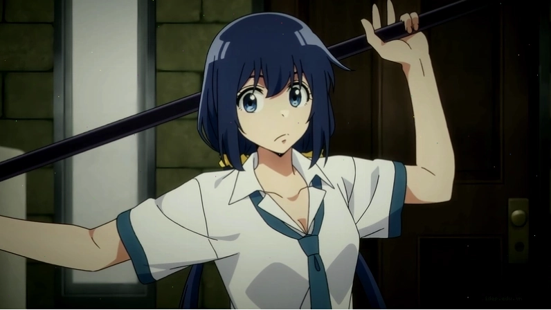 Ảnh bìa anime nữ dễ thương với trang phục học sinh