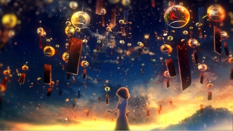 Ảnh bìa anime phong cảnh hùng vĩ