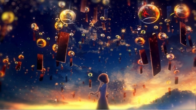 Ảnh bìa anime phong cảnh thiên nhiên hùng vĩ