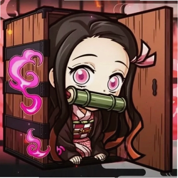 Ảnh chibi Nezuko đẹp mắt với màu sắc tươi sáng