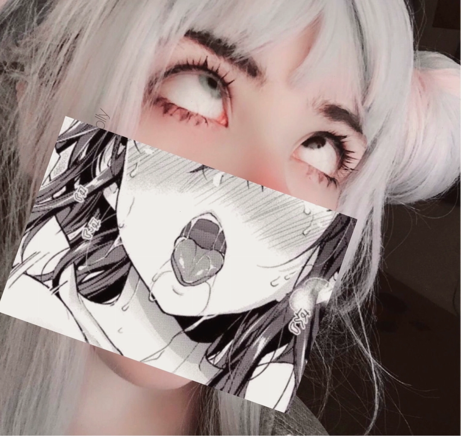 Ảnh ghép độc đáo sử dụng miệng anime