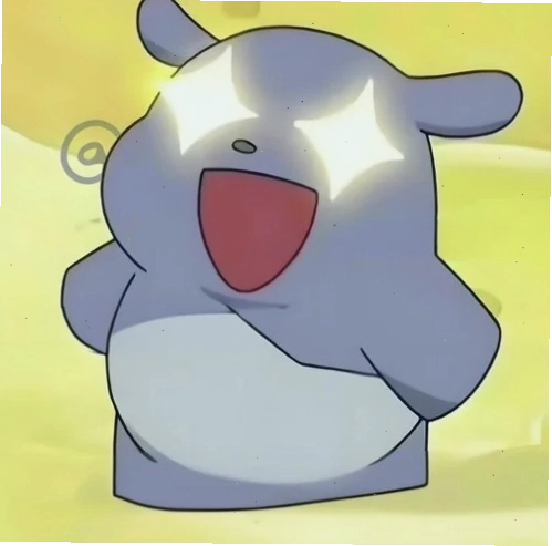 Ảnh meme anime hài cute thể hiện sự phấn khích
