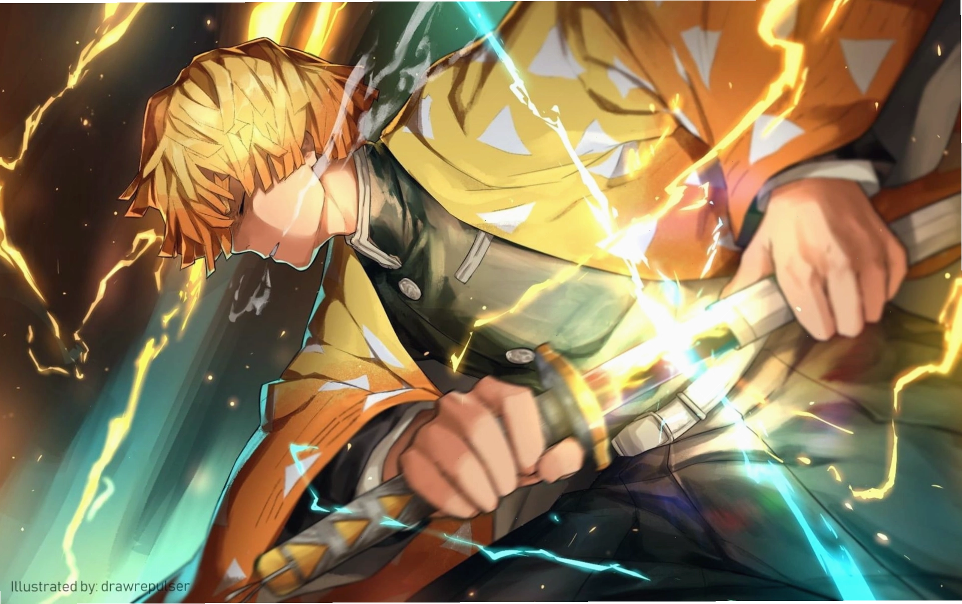 Anime Demon Slayer: Kimetsu no Yaiba Zenitsu Agatsuma