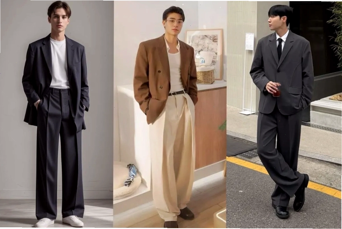 Áo blazer phối cùng quần culottes ống rộng tạo vẻ ngoài sành điệu