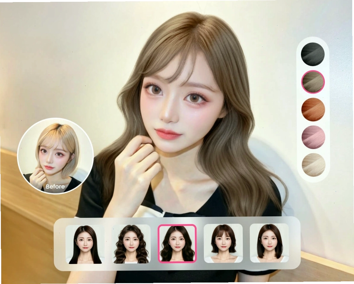 App tao kieu toc giúp bạn thử nghiệm các phong cách tóc khác nhau