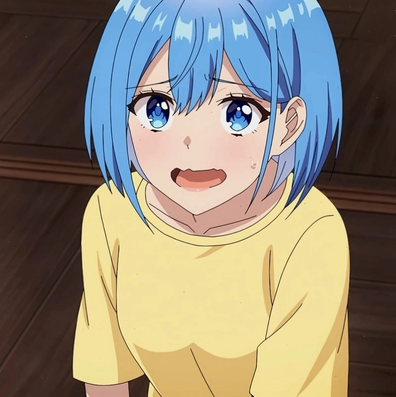 Avatar anime nữ dễ thương với đôi mắt to tròn và biểu cảm ngây thơ