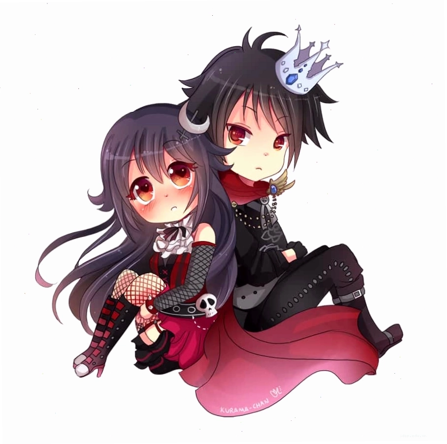 Avatar cặp đôi anime chibi ngầu dễ thương
