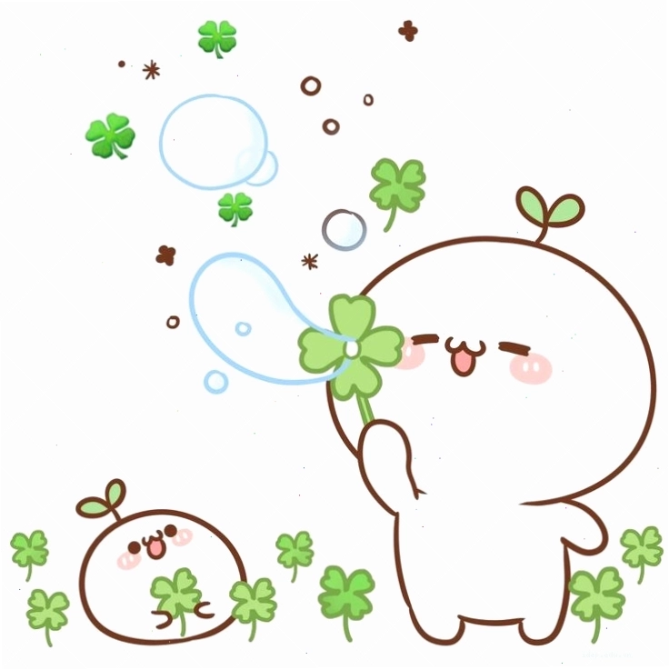 Avatar đôi với hình ảnh cỏ bốn lá