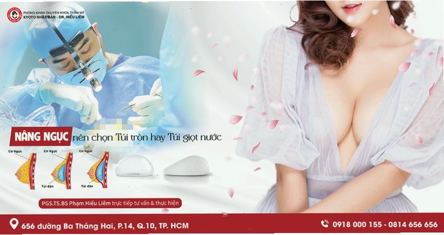 Bác sĩ tư vấn về lựa chọn túi ngực giọt nước
