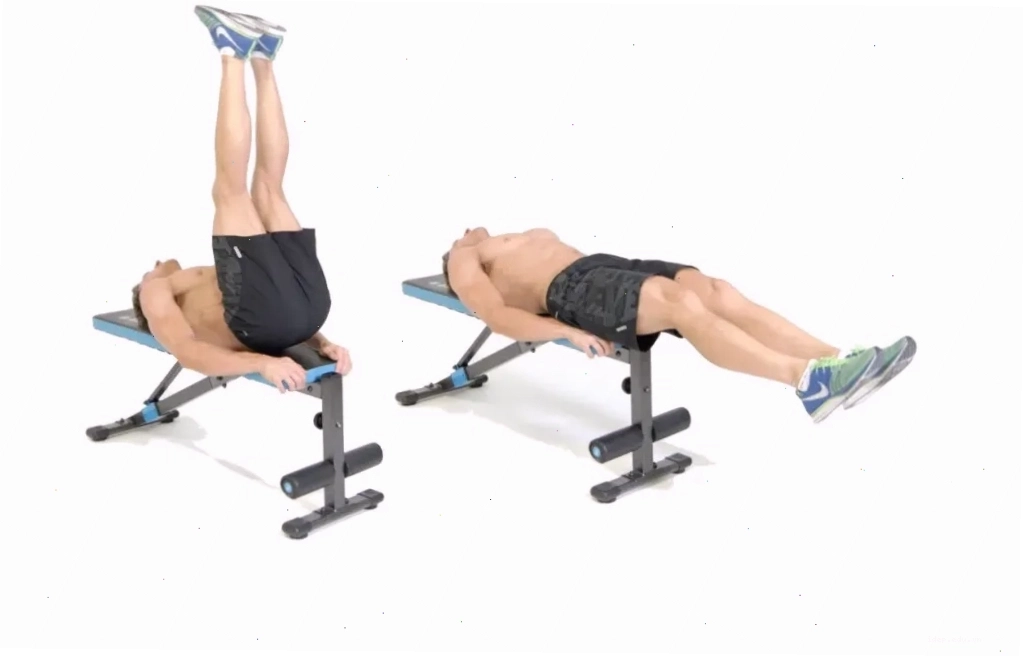 Bài tập Flat Bench Lying Leg Raise