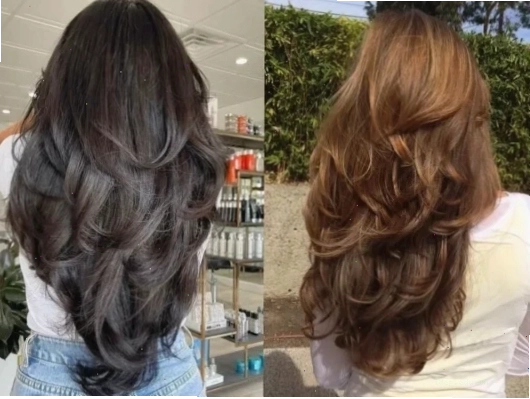 Biến tấu tóc chiếc lá nhọn với độ dài khác nhau