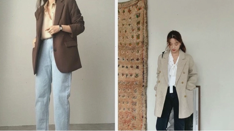 Blazer dáng dài giúp người mập trông cao và thon gọn hơn