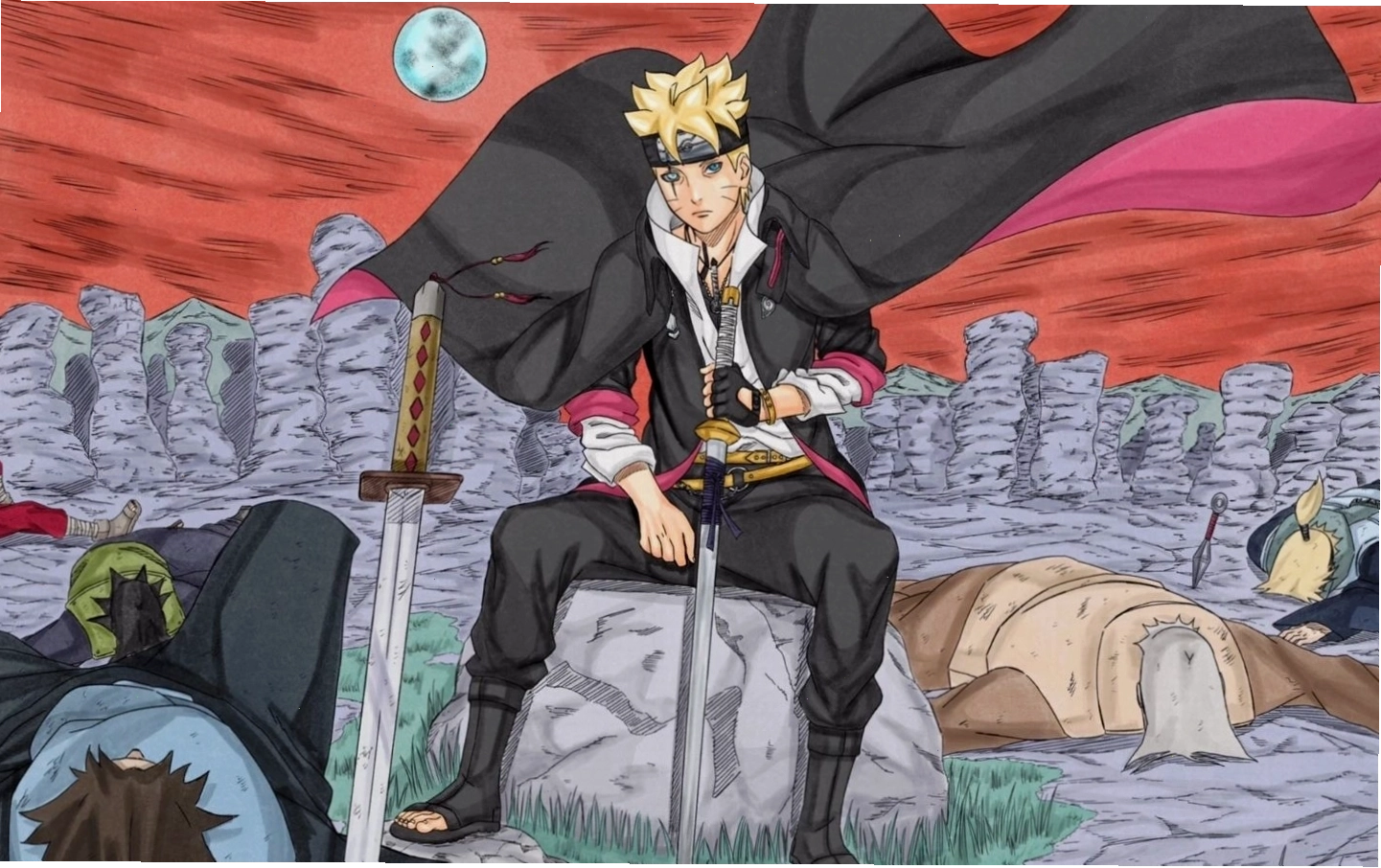 Boruto Uzumaki lạnh lùng đối mặt với kẻ săn đuổi