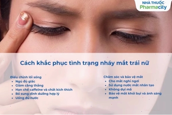 Các biện pháp khắc phục giật mí mắt trái hiệu quả