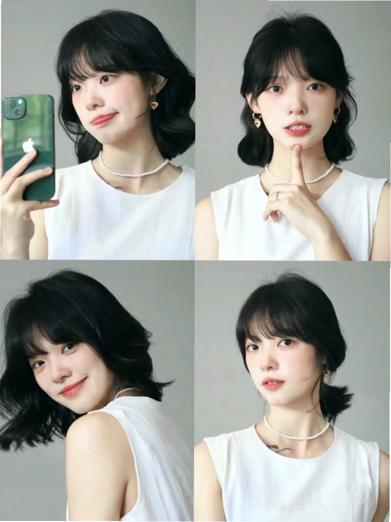 Cách tạo kiểu tóc ngắn ngang cổ đơn giản mà thanh lịch