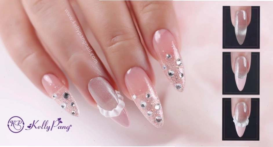 Cách Vẽ Nail Mắt Mèo kết hợp Gel Nổi 3D