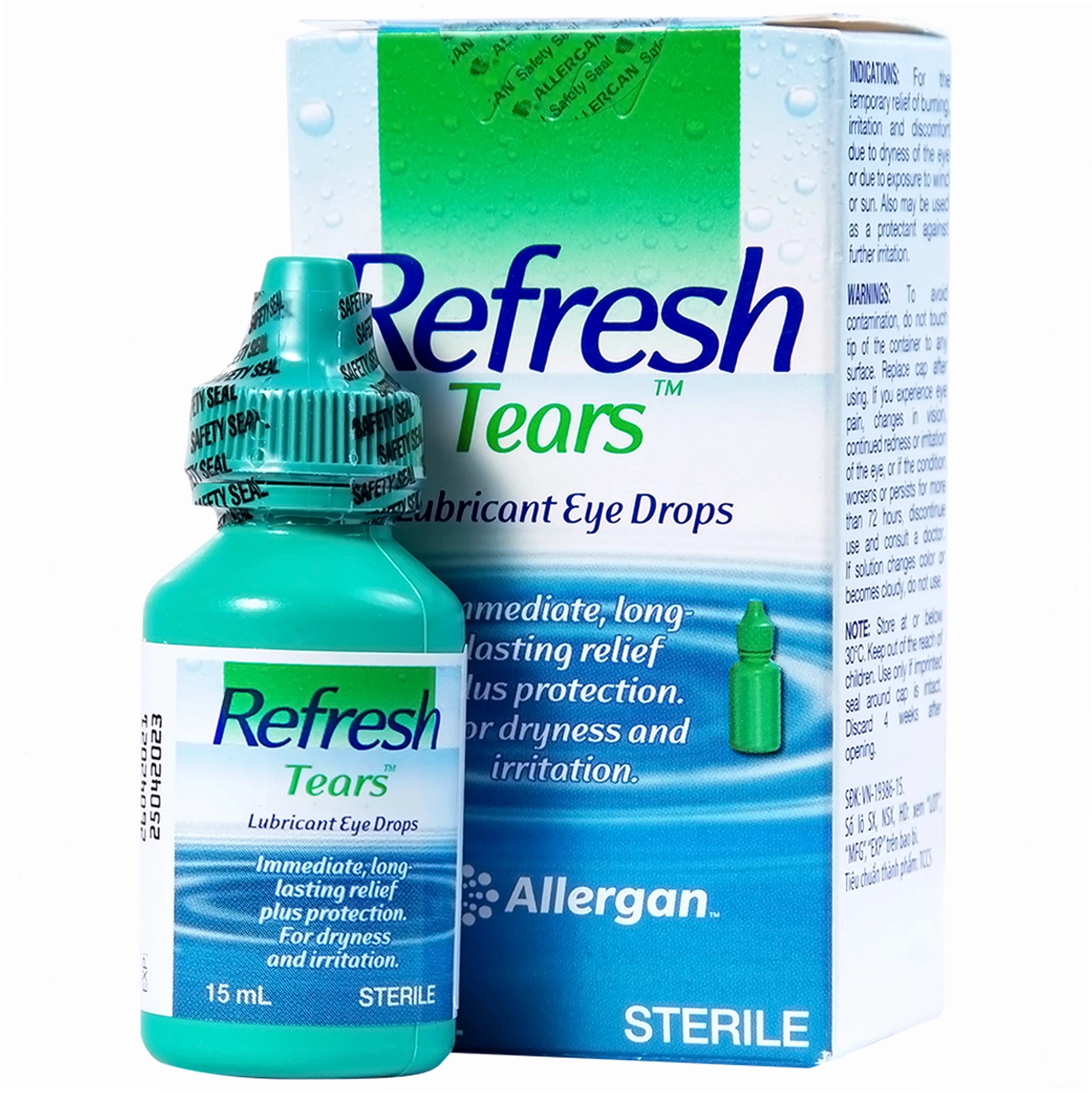 Cận cảnh chai thuốc nhỏ mắt Refresh Tears