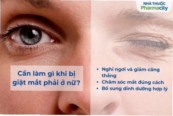 Cần làm gì khi bị giật mắt phải ở nữ?