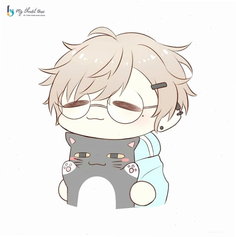 Cặp đôi anime chibi nam nữ dễ thương
