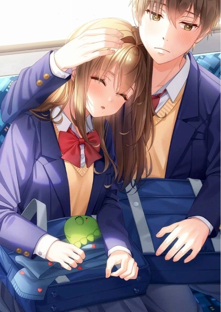 Cặp đôi anime lãng mạn dưới ánh trăng