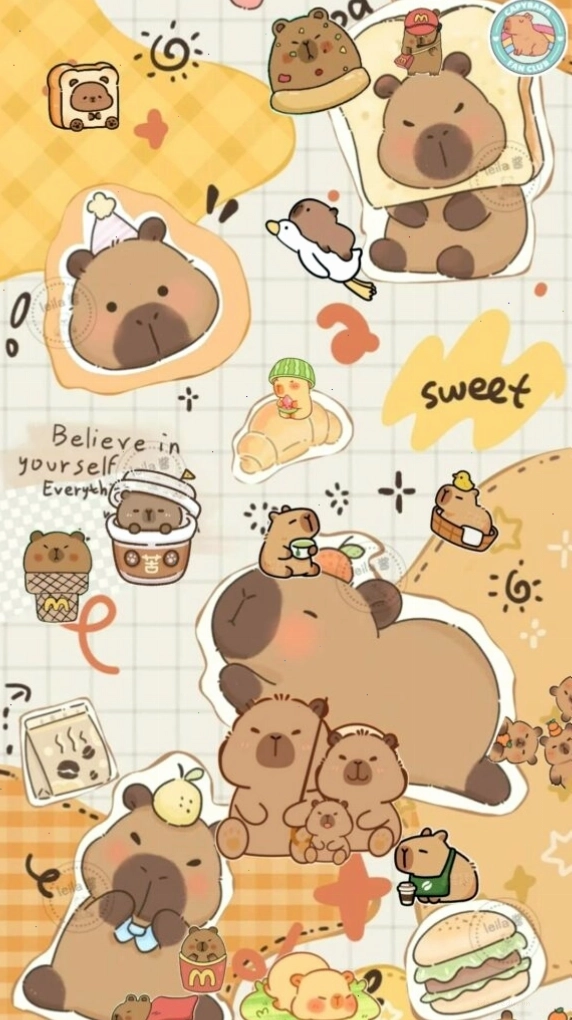 Capybara bộ đôi vô tri đáng yêu làm avatar hài hước
