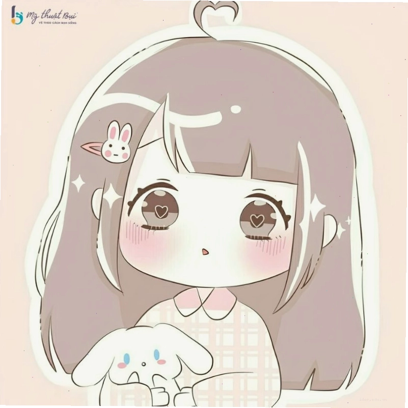 Chibi nữ với trang phục mùa hè đơn giản