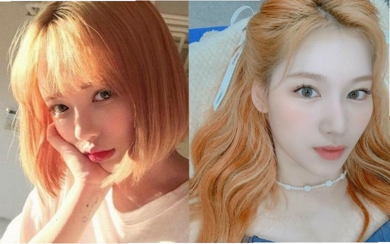 Cô gái với mái tóc màu cam đào khói, trông cô ấy rất cá tính