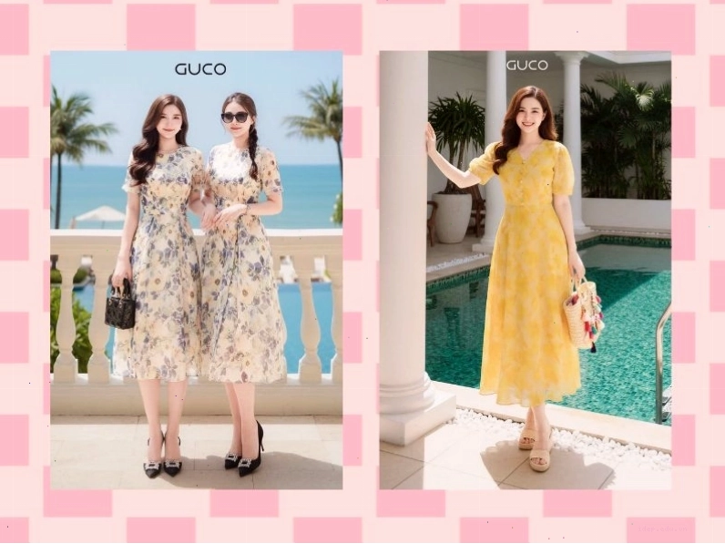Đầm voan mỏng nhẹ nhàng, xinh xắn cho mùa hè