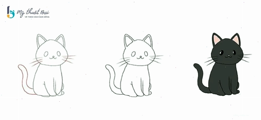 Đi nét và tô màu cho nhân vật chibi