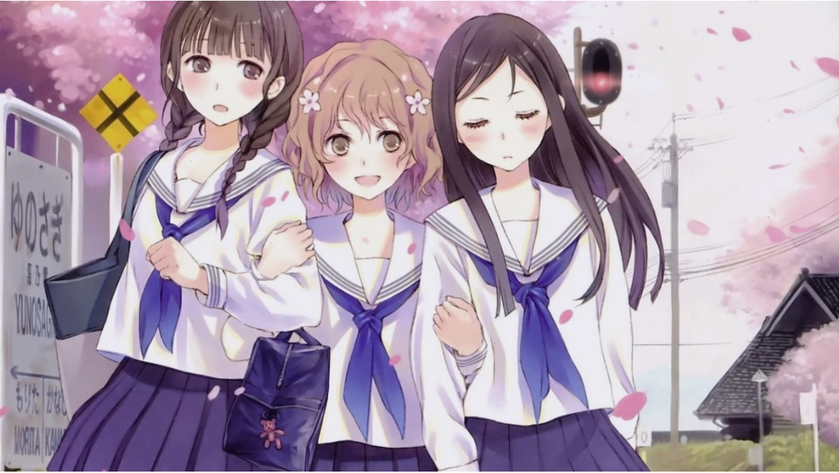 Đồng phục học sinh phong cách Nhật Bản tạo vẻ mềm mại cho nhân vật anime nữ