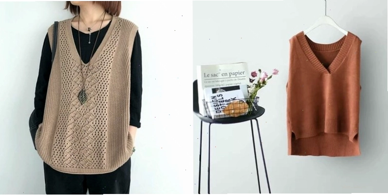 Gợi ý phối đồ với áo len gile nữ trẻ trung