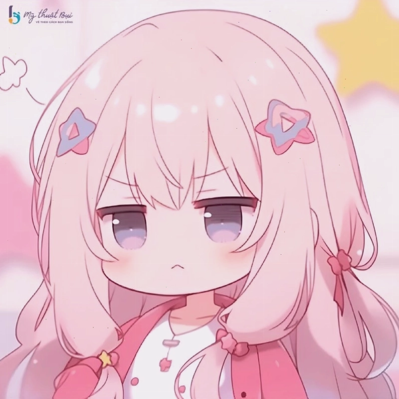 Hình ảnh anime chibi nữ đang thưởng thức kem
