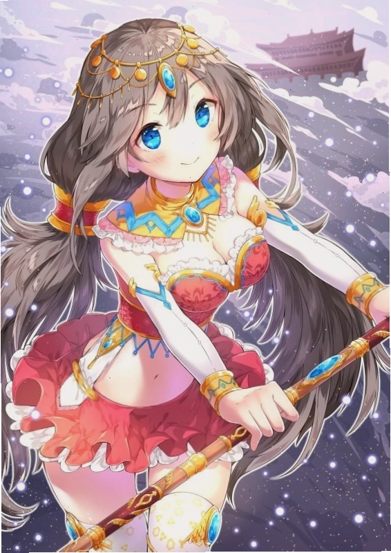 Hình ảnh cô gái anime dễ thương với trang phục ngọt ngào