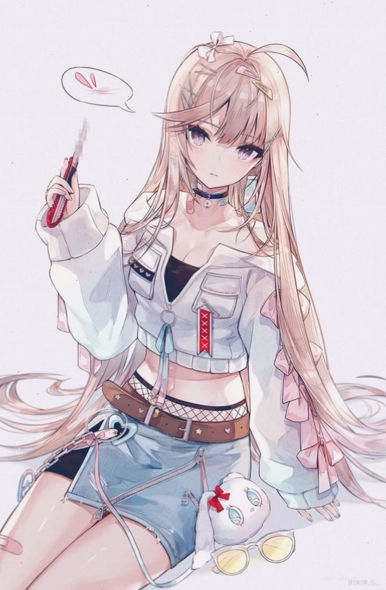 Hình ảnh cô gái anime ngầu với phong cách mạnh mẽ
