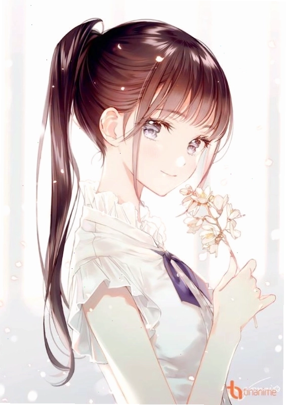 Hình ảnh cô gái anime trong trang phục truyền thống Nhật Bản