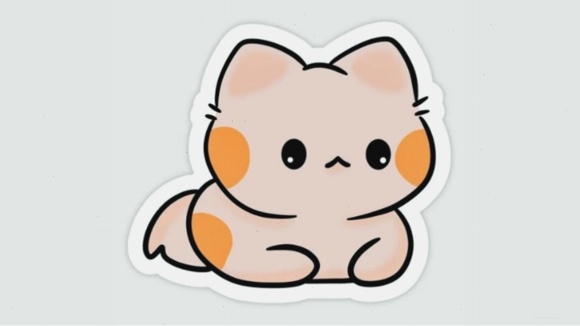 Hình ảnh mèo chibi cute đang chơi đùa