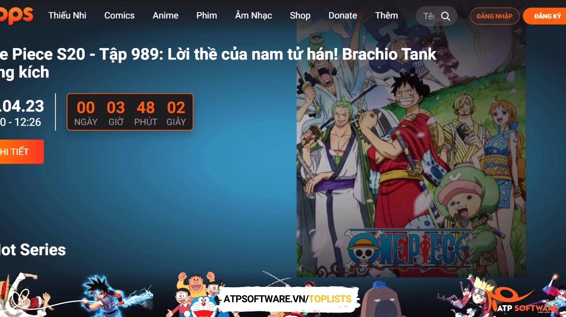 Hình ảnh minh họa một cảnh trong anime với phụ đề tiếng Việt