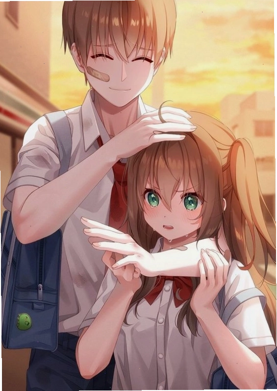 Hình cặp đôi anime đáng yêu cho profile