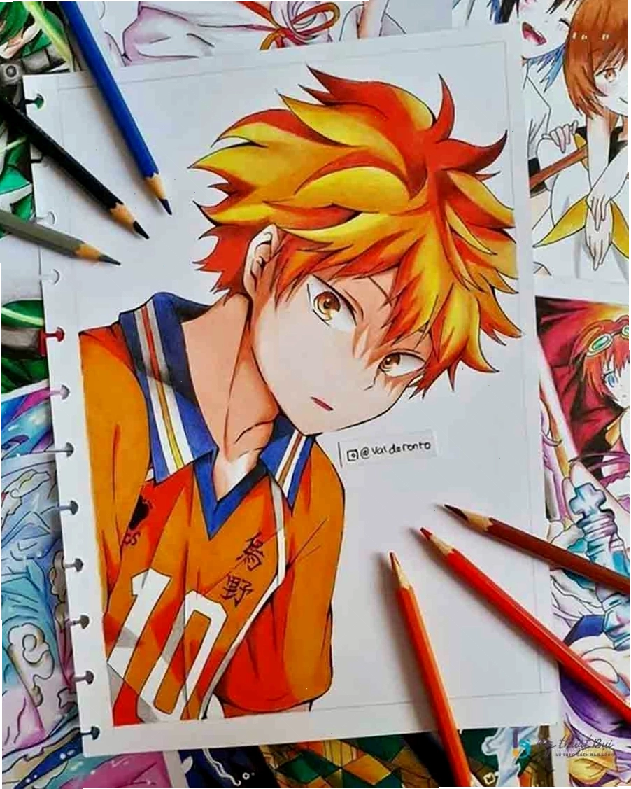 Hình vẽ anime nam với mái tóc vuốt ngược và ánh mắt sắc sảo