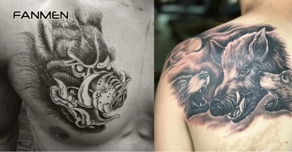Hình xăm con lợn dễ thương