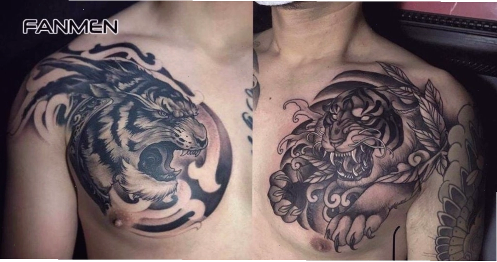 Hình xăm Hổ với ánh mắt sắc bén