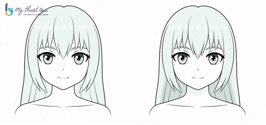 Hoàn thiện tranh vẽ anime bằng cách đổ bóng và tô màu