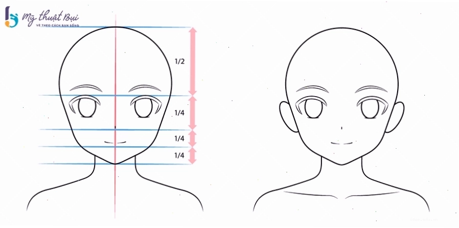 Hướng dẫn vẽ chi tiết đôi mắt anime nữ đẹp và biểu cảm