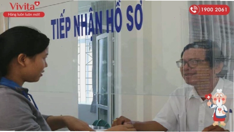 Khu tiếp nhận hồ sơ tại Trung Tâm Giám định Y Khoa
