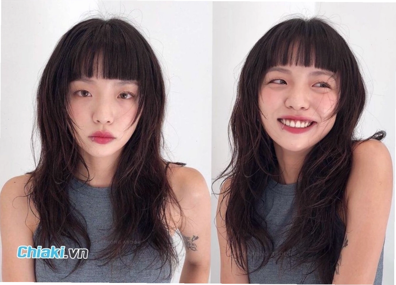 Kiểu sóng lơi tóc lỡ mái ngố trẻ trung và đáng yêu