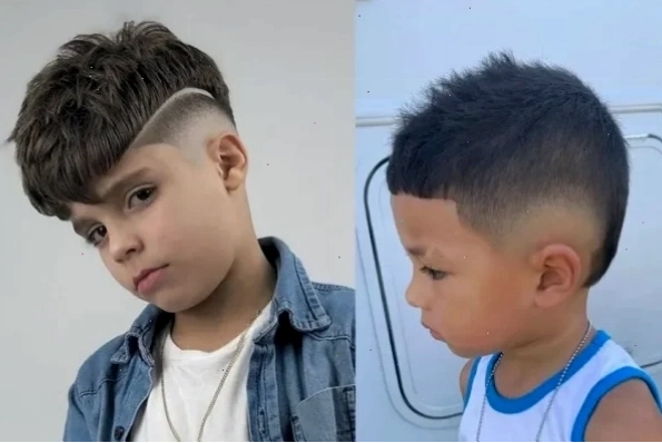Kiểu tóc chỏm đầu (Mohawk) cho bé trai tạo vẻ ngoài tinh nghịch và năng động