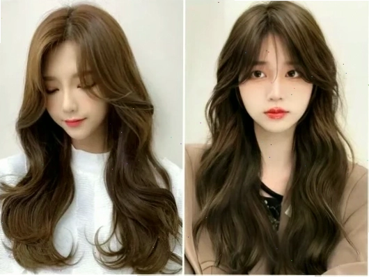 Kiểu tóc mái thưa tự nhiên cho người mặt gầy má hóp