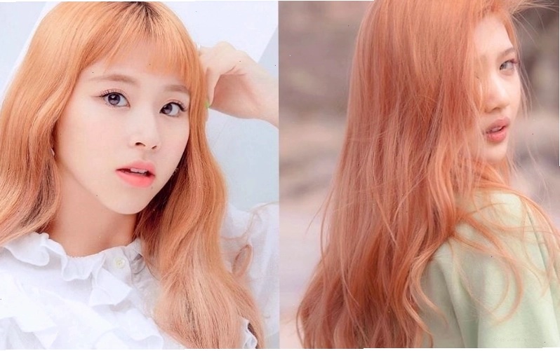 Kiểu tóc màu cam sữa nhẹ nhàng, tươi tắn