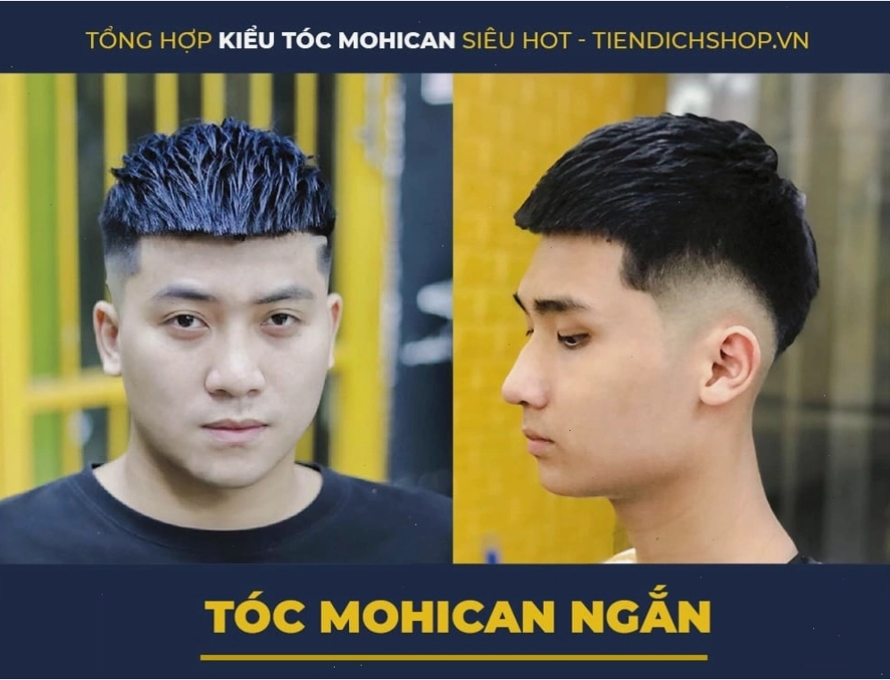 Kiểu tóc mohican ngắn nam đẹp và cá tính